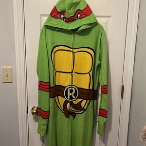 Nickelodeon TMNT Rafael Green Union Suit Adult Pajama